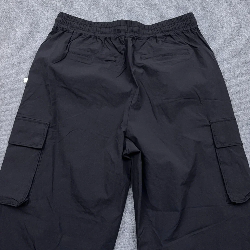 Fabletics Heights Cargo Pants Women's XL Black Relaxed Wide-Leg Pant Lightweight